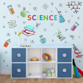 IARTTOP colorful science lab decal sheet with instruments sparks classroom curiosity