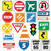 IARTTOP road signs wall decal stop sign boosts classroom learning with bright, kid-friendly decor