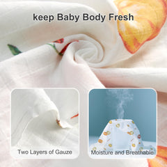 IBESTOPIA farm animals and pumpkin swaddle evokes warm autumn moments for baby.