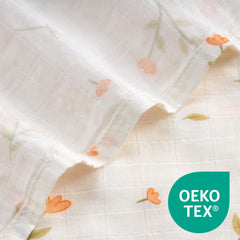 IBESTOPIA bamboo-cotton fabric swaddle offers breathable comfort