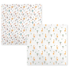 IBESTOPIA swaddle blankets in a nursery scene, lightweight breathable cotton ideal for warm rooms.