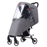 Ibluelover stroller cover front view with full rain and wind protection