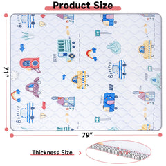 IBVIVIC baby play mat 79x71 inch offers a large cushioned surface for safe exploration.