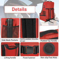 IBVIVIC padded car seat travel bag foldable design allows compact storage between trips