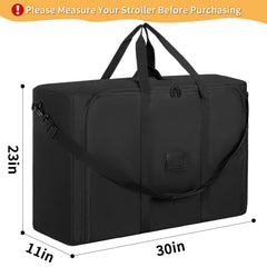 IBVIVIC stroller bag for Vista/Cruz V2 with wheels removed for compact packing.