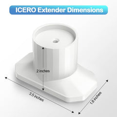 ICERO gate extender 1.1-3.5 inch range aligns gate tightly for safety.