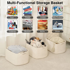 ICERZCZ large storage basket folded option demonstrates space-saving storage when not in use.