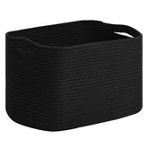 ICERZCZ woven basket front view showing tidy living space and durable construction