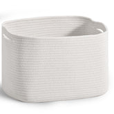 ICERZCZ storage basket top view shows sturdy, versatile organization around the home.