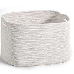 ICERZCZ storage basket top view shows sturdy, versatile organization around the home.