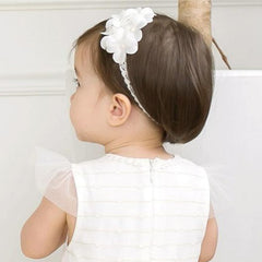 ICKEYOU baby bands lace closeup shows soft cotton lining and breathable texture