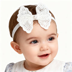 ICKEYOU elastic headband with pearls provides secure all-day wear.