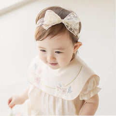 ICKEYOU newborn photoshoot headband highlights delicate lace design