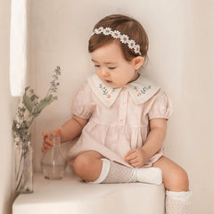 ICKEYOU Soft Elastic Baby Headband provides a comfortable, secure fit for newborns and toddlers.