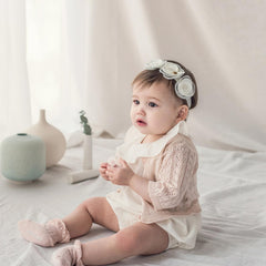 ICKEYOU soft elastic band for secure, comfortable wear on babies.