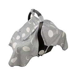 ICOPUCA car seat cover offers private-protection shield for baby on the go.