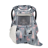 ICOPUCA car seat cover with wind protection for on-the-go comfort.