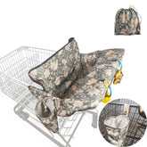 ICOPUCA shopping cart cover illustrates 360-degree protection for baby on the go