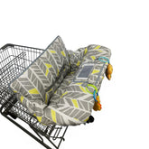 ICOPUCA cart cover full coverage protects baby during shopping trips.