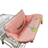 ICOPUCA shopping cart cover, upper-side cotton delivers soft comfort for baby during shopping trips.