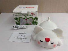 Icotoibabie dimmable elephant night light with touch control for feeding and reading