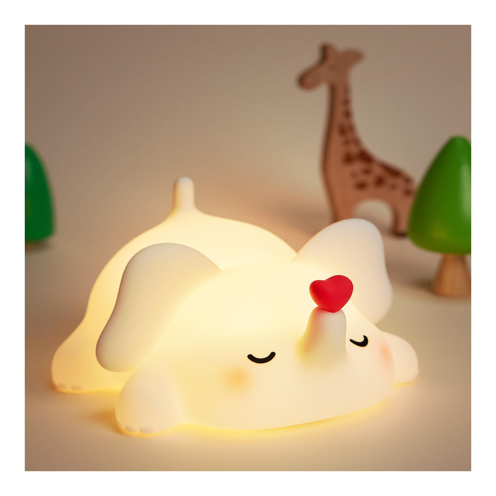 Icotoibabie Love Elephant night light with soft glow for a calm nursery