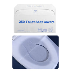 ICWEIMEI 250-pack box of toilet seat covers for on-the-go hygiene.