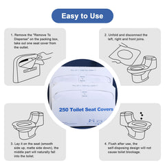 ICWEIMEI universal size fits most toilets worldwide for versatility.