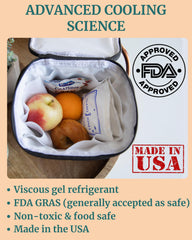 Idaho Jones Ice Pack freezer-safe design fits breast milk storage bags.