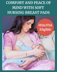 IDAHO JONES nursing pads bamboo texture highlights soft, comfortable contact against sensitive nipples.