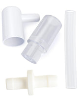 idaho jones tubing adapter setup converts wearable pumps into collection cups for on-the-go pumping