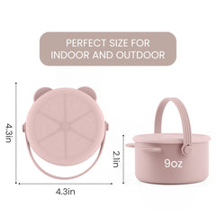 idooss toddler snack cups with dustproof lid keep snacks fresh and protected from spills.