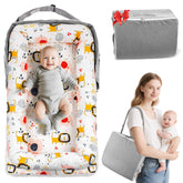 Idudbid baby lounger nest breathable-cotton provides airy comfort for newborn lounging.