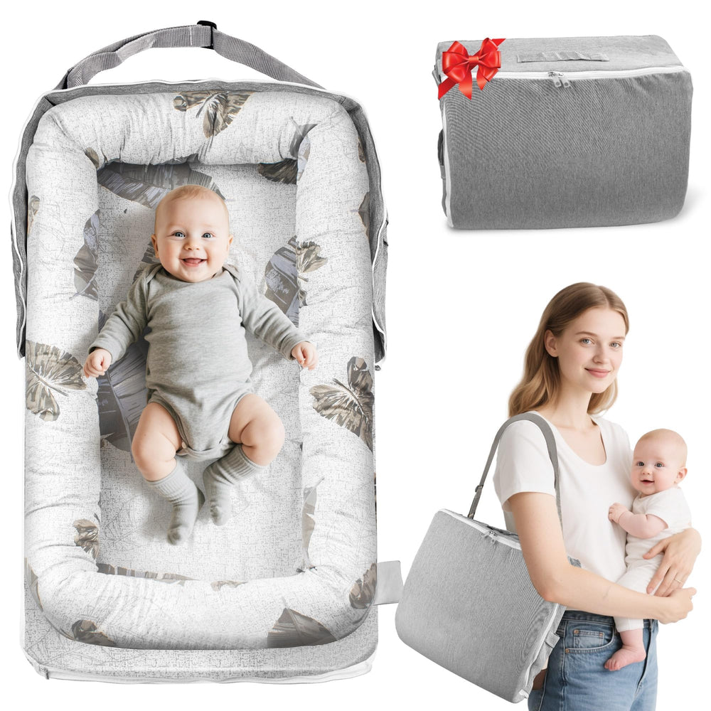 Idudbid Baby Lounger Nest Crown in soft cotton for newborn comfort during supervised naps