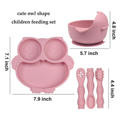 IDVVSSX owl suction bowl locks to highchair for mess-free dining