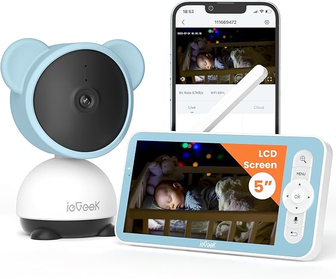 ieGeek 1080p night vision lets you see baby's expressions in low light.