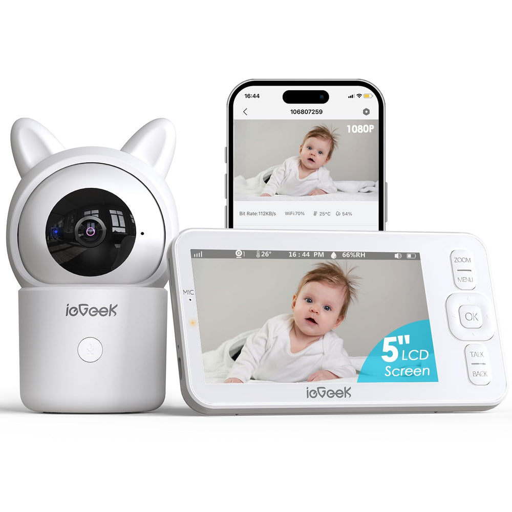 ieGeek baby monitor 1080p camera with pan-tilt-zoom for full-room coverage