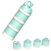 IENYPA baby milk dispenser green side view for travel convenience