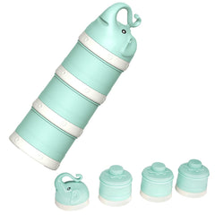 IENYPA baby milk dispenser green side view for travel convenience