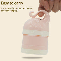 IENYPA formula dispenser pink lid open for easy pouring