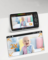 iFamily PTZ controls let you pan, tilt, and zoom to follow baby
