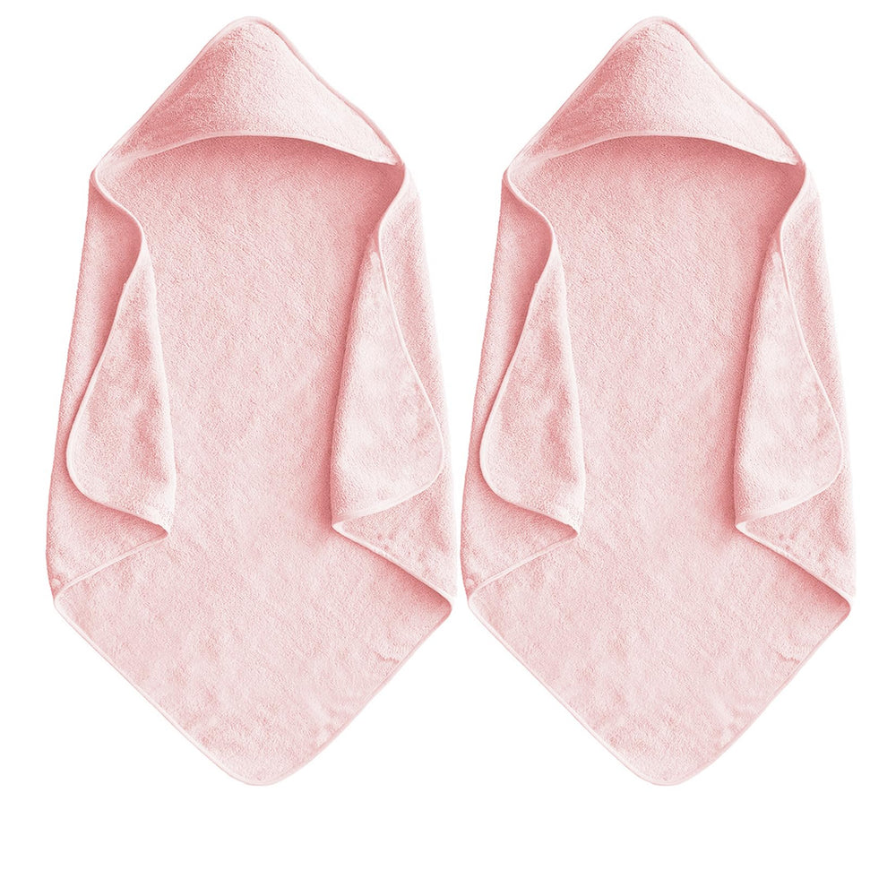 IFaryMes baby hooded towel Sakura Pink folded shows plush softness for gentle drying