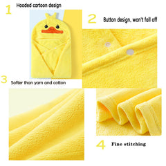IFaryMes hooded-bear design towel offers soft, snug warmth.