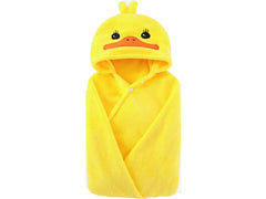 IFaryMes hooded-duck towel front view delivers cozy bath time warmth.