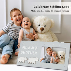 ifeolo Me and My Brother picture frame plexiglass cover protects cherished newborn photos