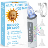 IGGODO electric nasal aspirator device for gentle congestion relief on the go