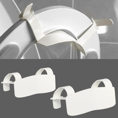 Ihaapsi pee deflector installed on toilet with lid lifter improving cleanliness