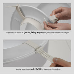 Ihaapsi universal-fit pee deflector on standard toilet seat