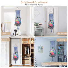 iHansee nursery-decor-toy-net-tassels pairs function with vibrant boho charm