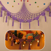 ihansee stuffed animal hammock 56-inch neatly organizes nursery plush toys
